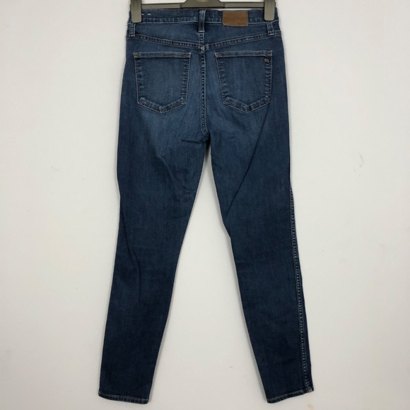 Madewell 10" High-Rise Skinny Blue Jeans Womens 29 Medium Wash Cotton Blend - Picture 4 of 14